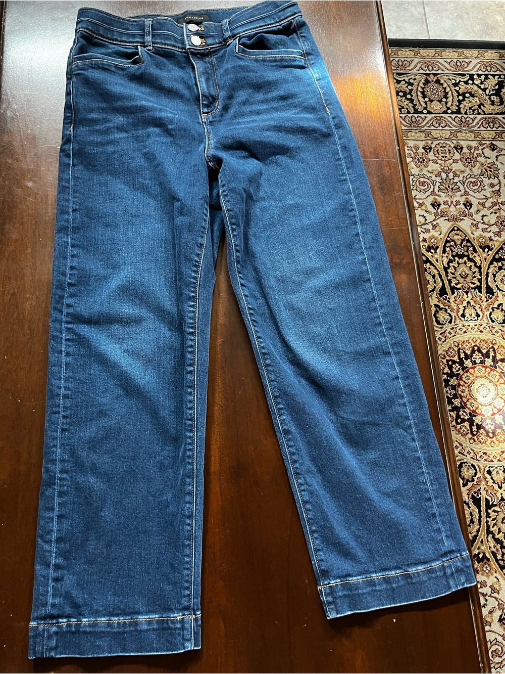 Ann taylor  Dark blue high rise Straight-Leg Jeans
